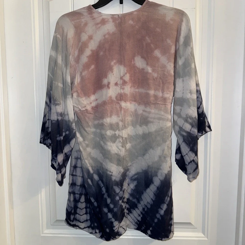 swim cover up dress small Tie Dye Raviya Brand Multi Color